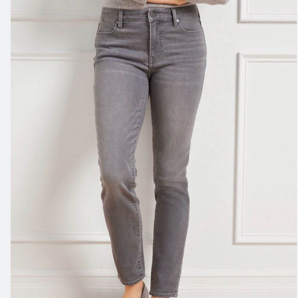 Talbots Women's Slim Ankle Jeans Graystone Wash Wash Size 6 Petite